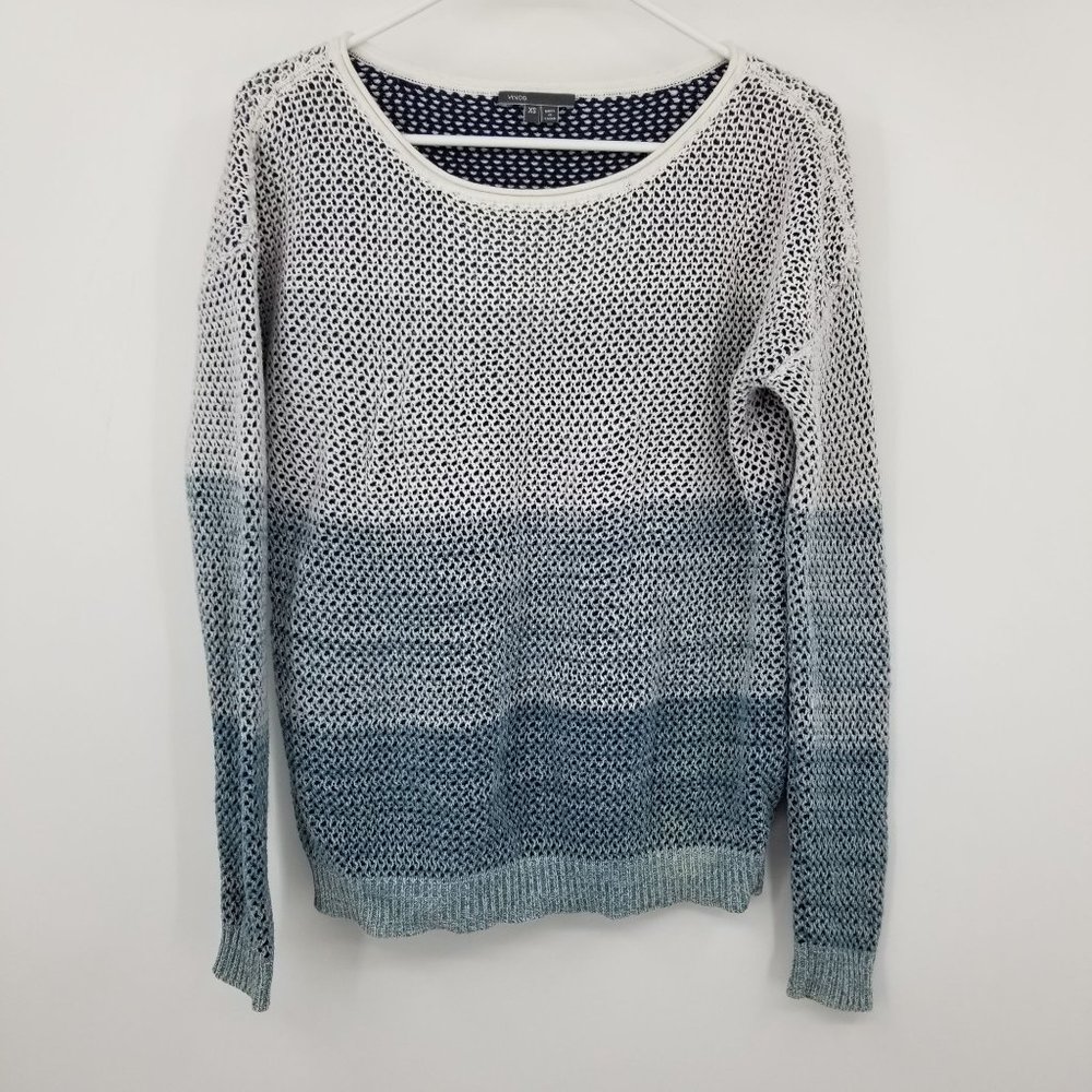 Vince Blue Striped Women's Long Sleeved Pullover Sweater Size XS